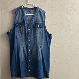 SHEIN Blue Denim Mini Dress